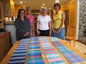 Students with their samplers