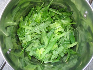 Weld leaves in the dyepot