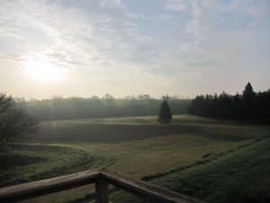 The first morning waking up in Nebraska